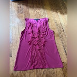 Ruffle-Front Shell Top